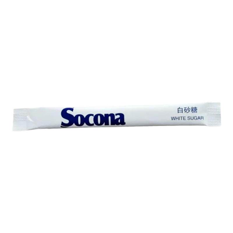 Socona索克纳白砂糖包5g*100条奶茶伴侣独立小包装方糖咖啡专用糖