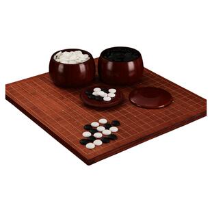 围棋棋盘套装儿童实木成人新棋魂小学生19路象棋五子棋楠竹新云子
