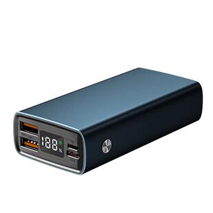 2节18650快充PD22.5W移动电源DIY充电宝铝合外壳电池盒电路板组装
