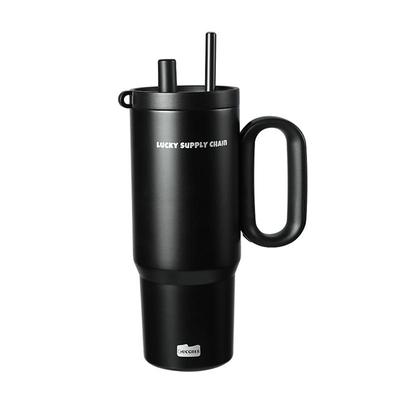 茶迷316不锈钢陶瓷内胆吸管杯