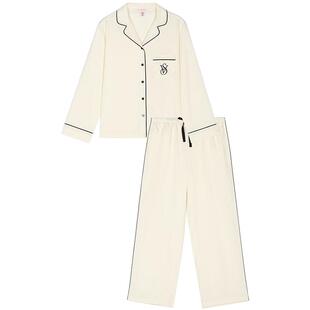 维密天丝索罗娜睡衣丝滑缎面长袖长裤宽松家居服女26