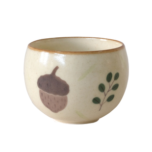 橡果蛋杯 旷野集手绘蛋形咖啡杯拉花250ml景德镇陶瓷手握杯子送礼