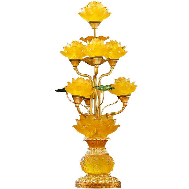 七品九品莲花灯供佛灯佛堂花瓶灯