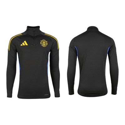 小李子曼联半拉链长袖足球训练服