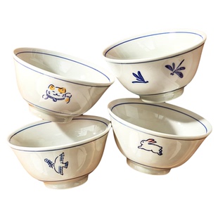 复古中式陶瓷米饭碗家用2026新款高颜值斗笠面碗个人专用吃饭小碗