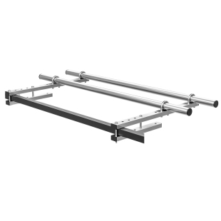 304不锈钢高层护栏晾衣架免打孔晾衣杆阳台外置挂晒衣杆凉衣神器