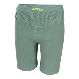 UTO悠途压缩裤女跑步短裤透气速干男马拉松运动四分裤紧身腰包裤
