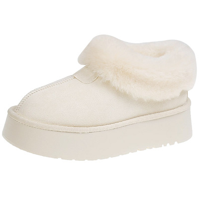 优兰意及踝靴抗寒保暖雪地棉鞋子