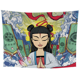 日系治愈挂布背景布ins墙壁面遮丑超大单身公寓房间布置床头挂毯C