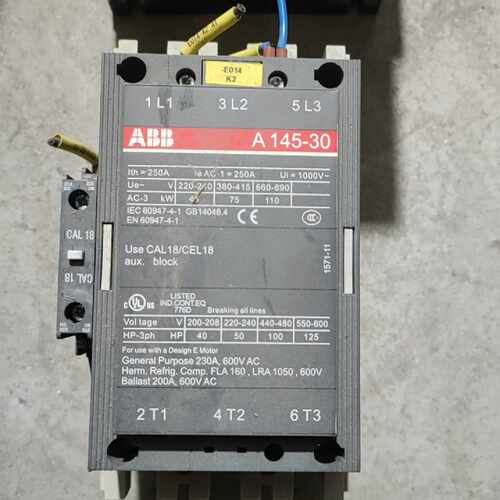 ABB接触器，A145-30-11，全新柜子拆机，没有通电