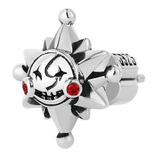 [明星同款]ROCKRIDE 自由笑脸甜心耳钉 未来乐园耳饰男女925纯银