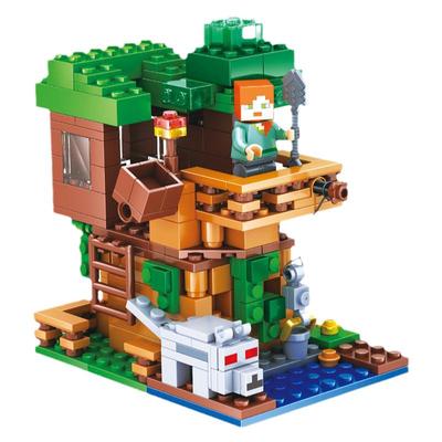 我的世界玩具村庄益智山洞乐高