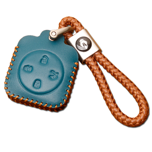 适用沃尔沃XC70/ES90钥匙套真皮沃尔沃改装汽车遥控钥匙保护包扣