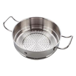 现货德国进口双立人Plus系列24CM中式蒸笼蒸屉蒸格 不锈钢汤锅