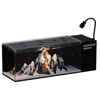 2026新款侧滤溪流缸过滤制氧一体生态造景全套家用客厅桌面金鱼缸