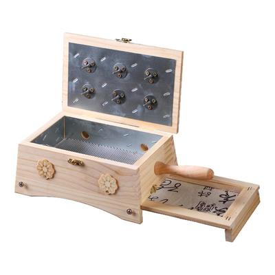 隔姜灸艾灸盒随身灸家用木制