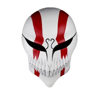 万圣节日本动漫死神工艺品 黑崎一护面具.虚化COS半脸树脂面具