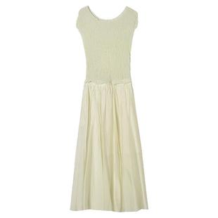 Outlets专柜撤柜正品 TG夏装2025新款简洁干练静奢风松紧腰连衣裙