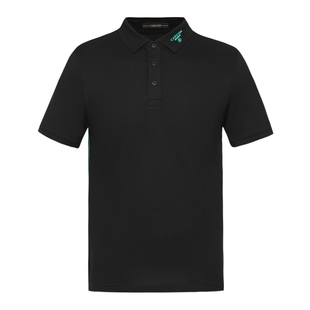 【棉珠地】珈仕达轻奢男装T恤时尚青草绿合身版短袖针织polo衫