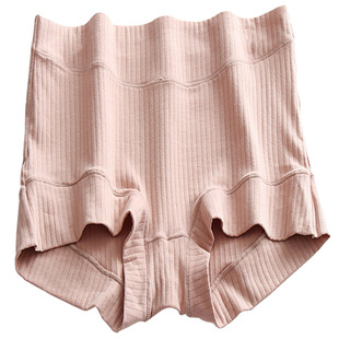 200斤大码平角内裤女 纯棉中高腰短裤头宽松不卡臀妈妈内裤胖mm