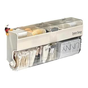 卫生间收纳盒壁挂式厕所免打孔洗漱台置物架浴室镜柜下挂墙整理盒