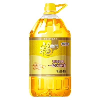 中粮福临门非转基因一级大豆油5L家用食用油优选原料c