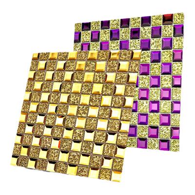 荣琦水晶玻璃马赛克墙贴自粘工装