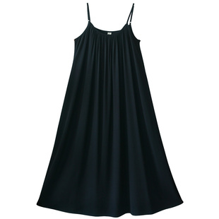 6折【山水成诗】国风吊带连衣裙女夏季墨竹印花开衫宽松气质长裙