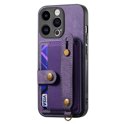 手腕绳带卡包适用苹果15手机壳装卡iPhone14promax卡套13插卡槽12mini放卡11支架xs新款plus零钱包17保护套16