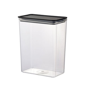 塑料方形密封罐果粉盒咖啡奶茶店专用方豆桶透明储物罐奶茶店用品