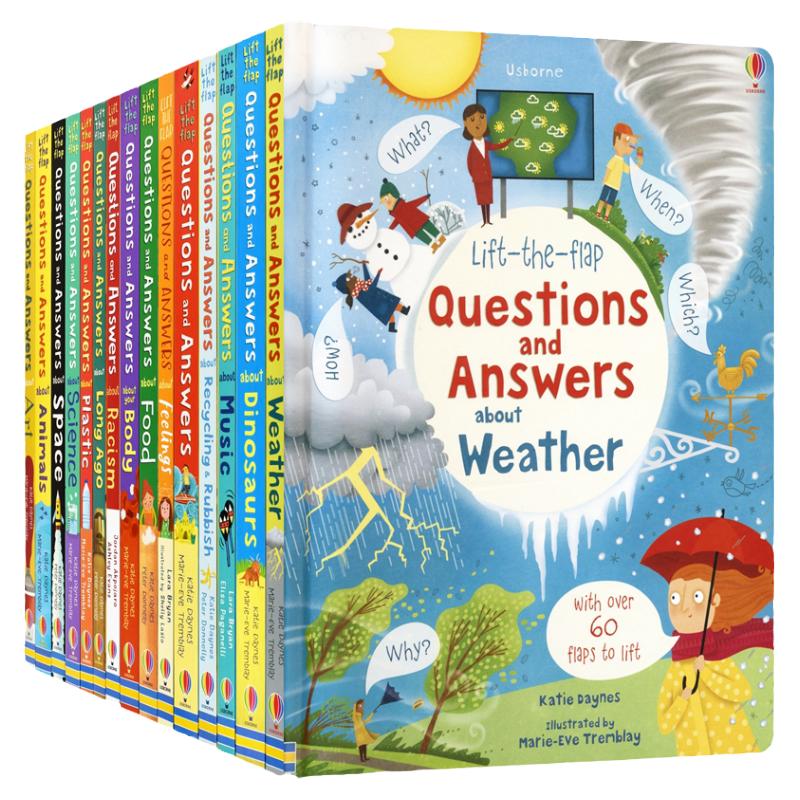 Usborne Questions and Answers 尤斯伯恩 问与答百科翻翻书 英文版十万个为什么 英语生活百科科普知识 英文原版进口儿童图书