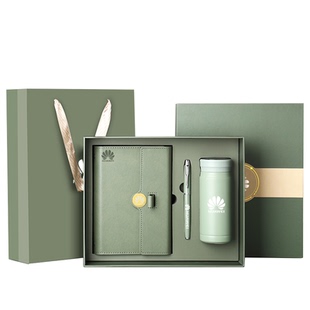 顺丰包邮~商务保温杯礼品套装笔记本子礼盒定制本子和笔U盘杯子高档伴手礼实用纪念品教师节礼物学校送女老师