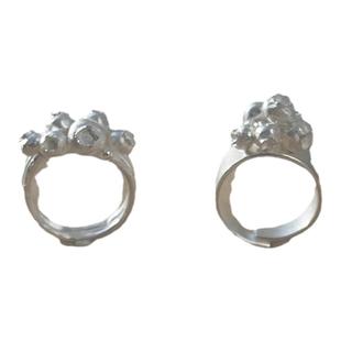 【蓝莓 一寸十里】纯银新中式戒指小众设计高级感轻奢情人节礼物