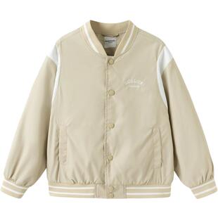 巴拉巴拉童装儿童外套男女童春装棒球服拼色绣花上衣百搭时尚潮