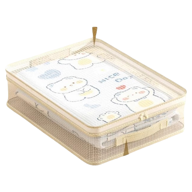 PVC透明防水四件套毛毯收纳袋棉被收纳袋被套床单分格神器