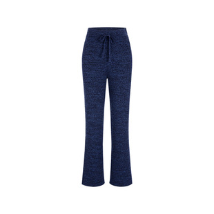 MARYLING玛俪琳秋季新品午夜蓝混色羊毛长裤A1DGW06530