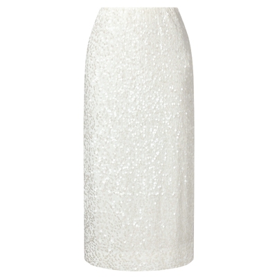 歌莉娅冬季绣珠片丝绒半身裙女