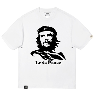 KERWATS切格瓦拉t恤头像印花时尚潮流大码男女情侣无性别落肩短袖