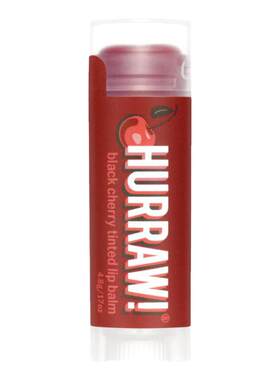 Hurraw!变色润唇膏黑樱桃锁水保湿舒缓干燥防唇干裂自然色