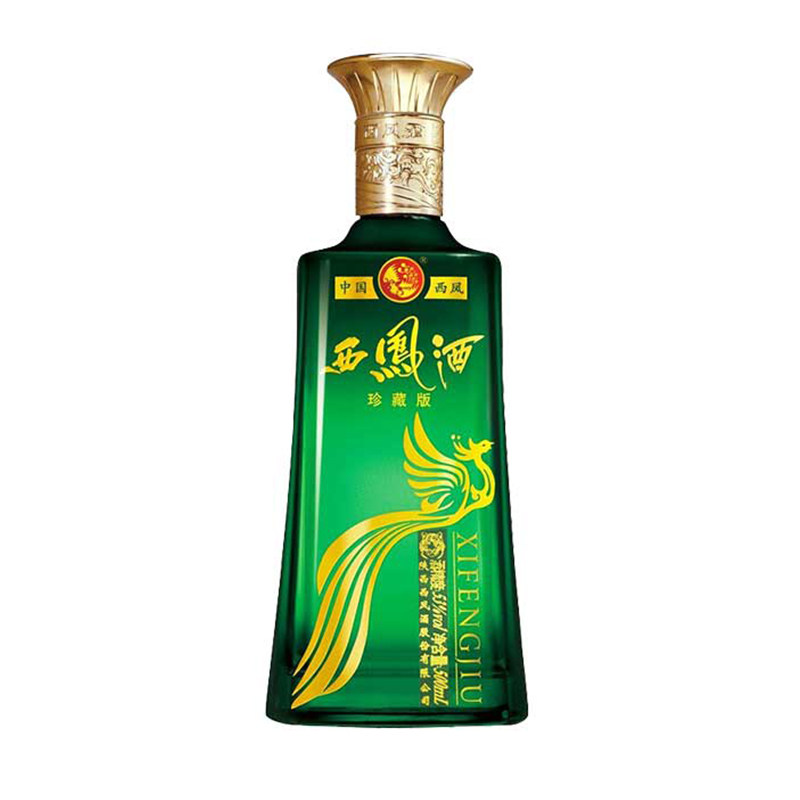 陕西西凤酒53度绿旗帜盒装凤香型白酒纯粮食酒纯粮酿造送礼自饮