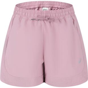 ASICS亚瑟士新款女子吸湿快干跑步短裤反光梭织松紧系带运动短裤