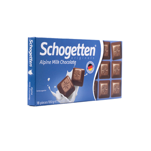 德国schogetten丝格德牛奶巧克力黑白榛子坚果仁夹心巧克力零食
