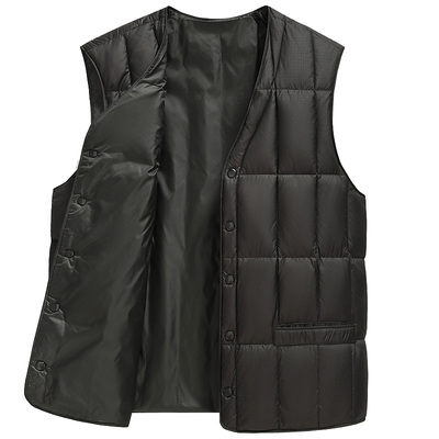 雅鹿2025冬季新款马甲羽绒服男款