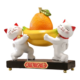 开业大吉生意兴隆成交招财猫店铺前台公司销售办公室玄关摆件送礼