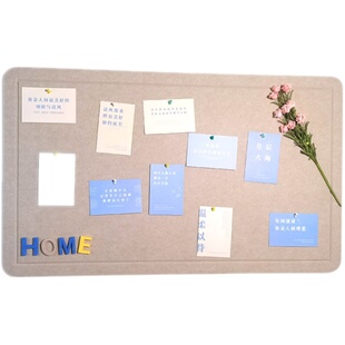 毛毡立体墙贴北欧风毛毡板书房幼儿园作品展示软木板公告栏照片墙