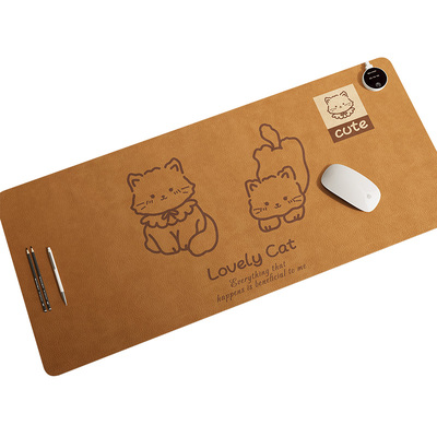 高颜值卡通加热鼠标垫冬天发热暖桌垫办公电脑书桌垫学生写字暖手