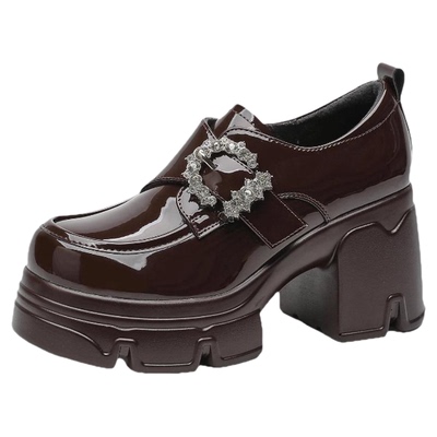 星期六加绒厚底乐福鞋女2025新款