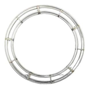 新款婚庆道具铁艺镀锌双层圆环桁架圆形流苏圣诞装饰吊环吊顶花环