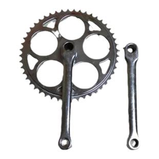 26/28寸老式轻便加重二八大杠自行车牙盘48齿链轮盘曲柄脚蹬拐腿