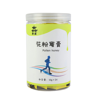 开森蜂业东北特产天然花粉蜜膏蜂蜜便携独立装蜂蜜条男士10g24条